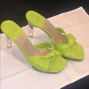 Stuart Weitzman acrylic heel sandal